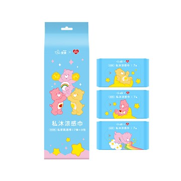 愛康私沐涼感巾CareBears聯名款7抽8包