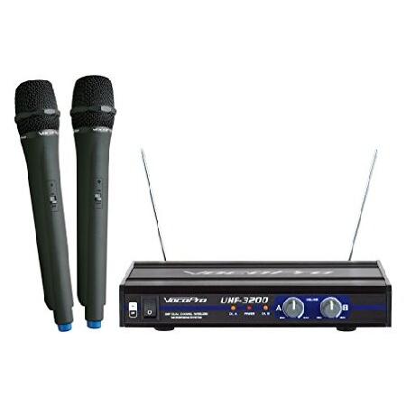 VocoPro UHF-3200 UHF-Dual Channel Wireless Microphone System