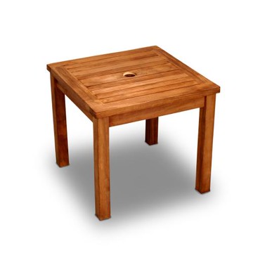 柚木茶几附傘洞