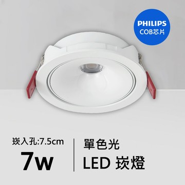 7W防眩光崁燈｜QC-20031W-飛利浦芯片