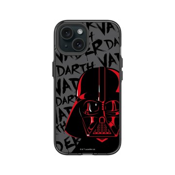 iPhone 15 Clear 酷墨灰 - 迪士尼-星際大戰 Star Wars - 星際大戰 – 達斯·維達圖案