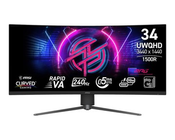 【蝦皮直營】MSI微星 MPG 346CQRF X24 /34吋/超寬曲面螢幕/1500R/VA/240Hz 廠商直送