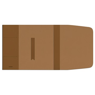 Soymix Lovesome 皮革書套 + 書籤組 M號 駝棕色  駱駝棕色  1套