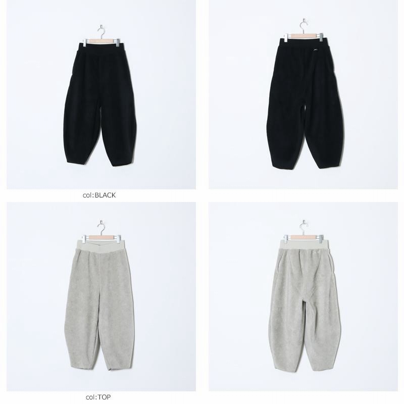 ALWEL (オルウェル) FLEESE PEG PANTS / フリースペグパンツ