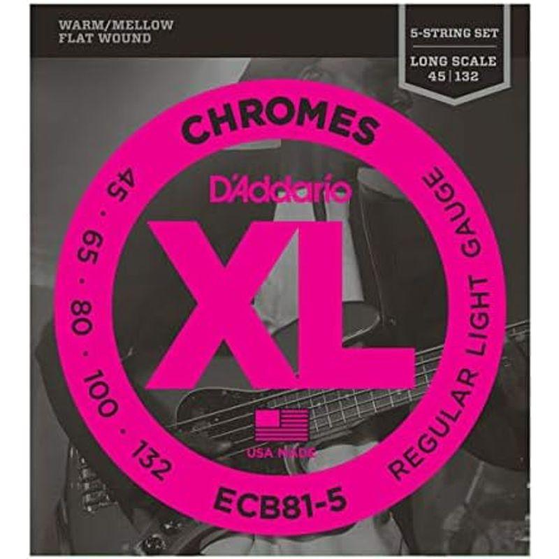 DADDARIO 5弦ベース弦 Chromes Bass 5-Strings 45-132 ECB81-5