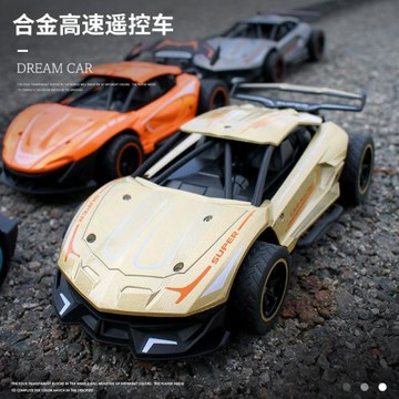 跨境亞馬遜2.4G合金遙控高速車1:24兒童越野跑車男孩遙控汽車充電