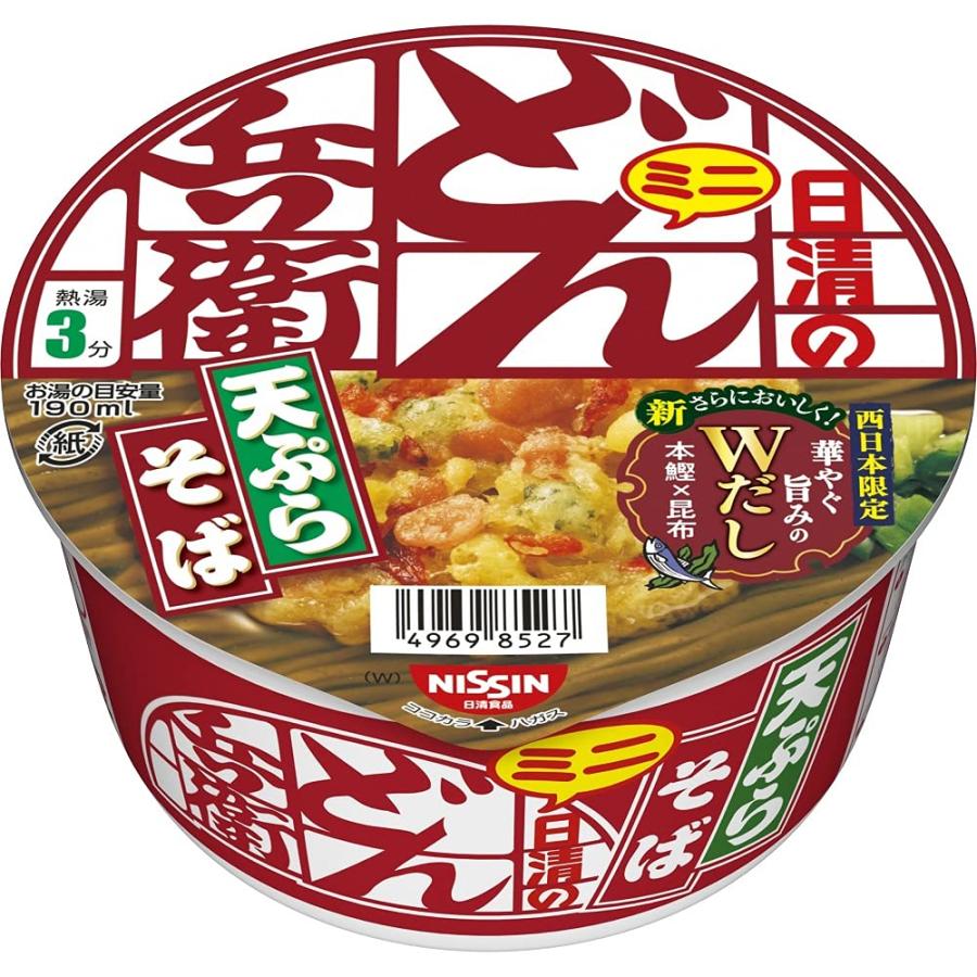 日清食品 どん兵衛 天ぷらそばミニ [西] 46g×12個