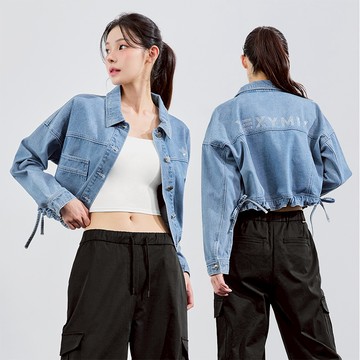 牛仔字母寬鬆夾克外套｜共2色｜XFK3JL1107