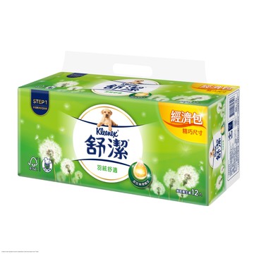 [箱購]舒潔羽絨經濟衛生紙100PC抽 x 12 x 6PC包