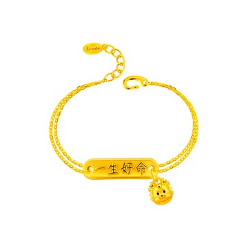 Jcode Jcode金飾 一生好命龍總來硬金手鍊