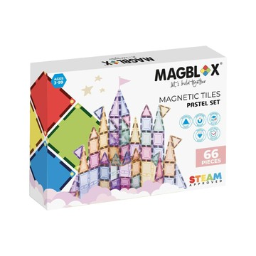 MAGBLOX 澳洲 美學磁力片 粉彩入門組66pcs