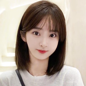 髮飾館🥇假髮女夏短髮造型自然全頭套式網紅圓臉鎖骨髮減齡仿真中長假髮套自然 逼真 造型裝扮 修飾臉型 新款 增加髮量