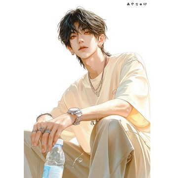 【8 月新款】07-137-0070 人物貼紙 簡約夏日男孩