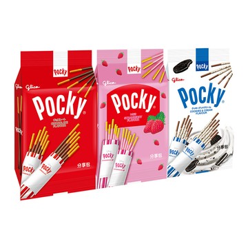 Glico Pocky百奇 餅乾棒分享包 (巧克力/草莓/牛奶)