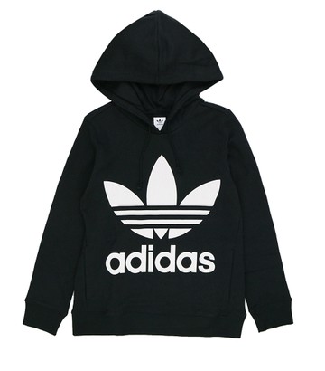 【毒】零碼六折 Adidas originals 三葉草 LOGO 連帽長袖 CE2408黑 CE2409紅【APP下單10%回饋】