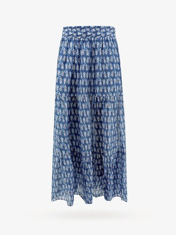 Cotton and silk skirt with batik leaves 61 - MC2 SAINT BARTH - gender_Woman