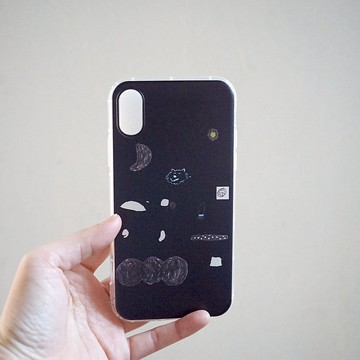 iphone17 晚安我的狗狗手機質感軟殼 黑 / 灰 iphone手機殼全系列