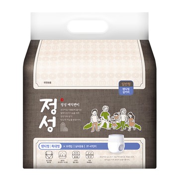 Jeongseong 好穿脫成人紙尿褲 10片 8包  XL(37~47吋)