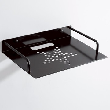 路由器收納盒 免打孔鋁合金電視機頂盒支架收納盒托架壁掛架墻上路由器置物架子『XY12265』