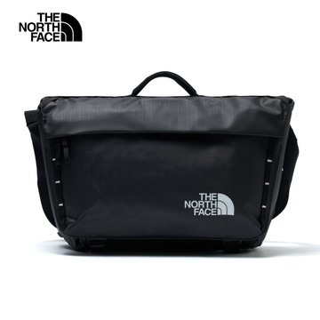 The North Face北面男女款黑色耐磨翻蓋設計休閒單肩包｜81DP53R 斜背包