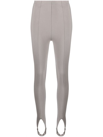 REMAIN - stirrup-cuffs tailored leggings - women - Spandex/Elastane/Viscose/Polyamide - 36 - Grey