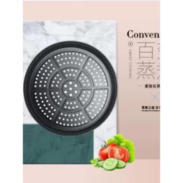 圓形炒鍋配套專用麥飯石蒸籠炒菜鍋不粘鍋家用蒸饅頭加厚不銹蒸屜