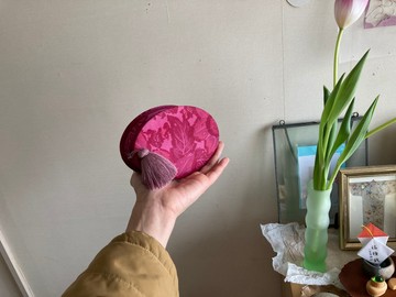 OVAL 包迷你粉紅色植物