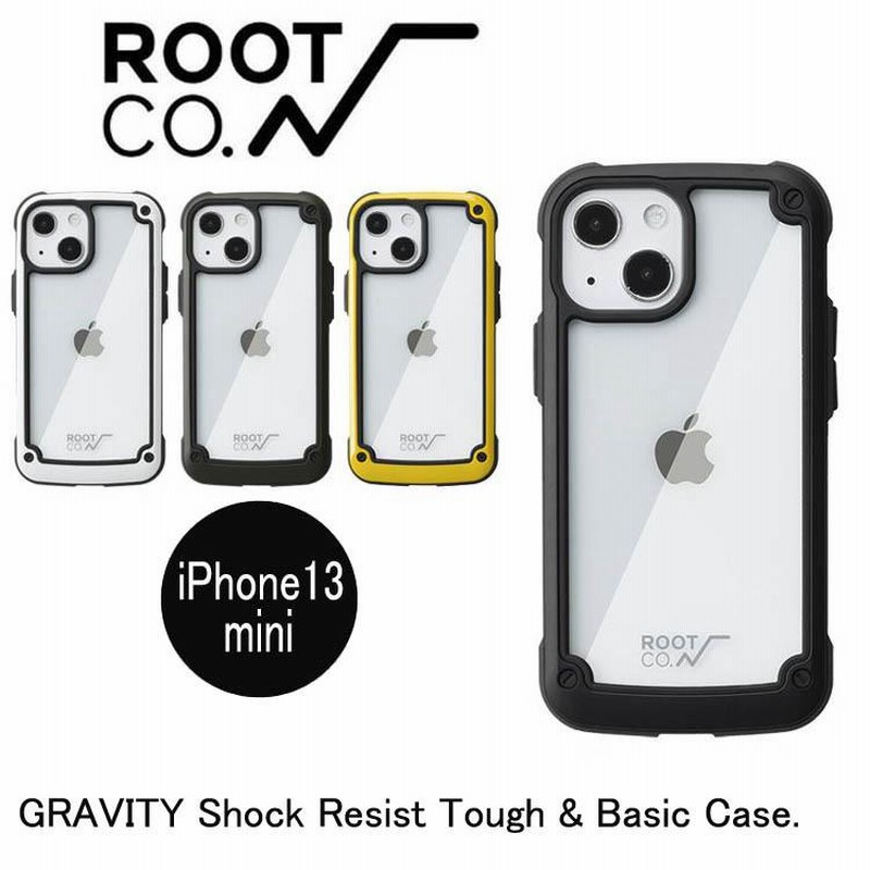 ROOT CO. スマホケース イエロー　iPhone13mini Amazon.co.jp: 【ROOT CO.】[iPhone 13/14/15兼用]GRAVITY Shock