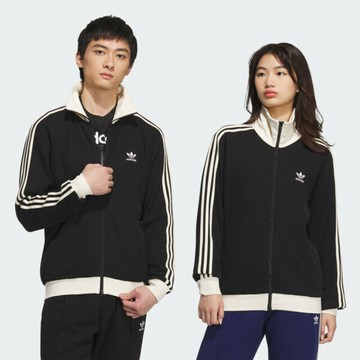 Adidas 愛迪達 Waffle Bbtt JW0110 女 立領外套 運動外套 休閒穿搭 黑 白 亞版
