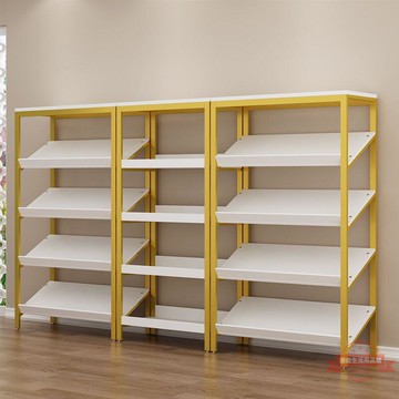鞋店鞋架展示架創意落地式組合貨架服裝店鋪金色多層包包架鞋柜