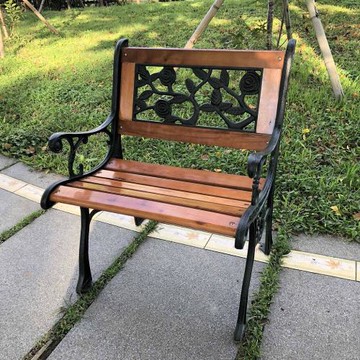 鑄鐵單人公園椅