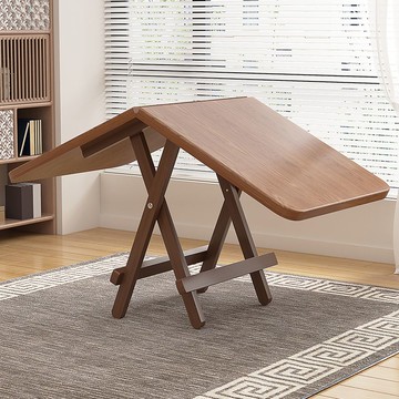 ??免運 可開發票 【爆單】家用折疊餐桌簡易實木吃飯小方桌便攜式省空間擺攤小桌子
