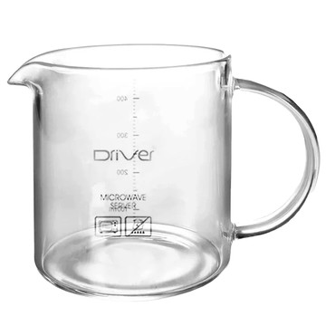 Driver 耐熱玻璃壺 450ml 冷熱皆宜 適用於微波爐  透明色  1個