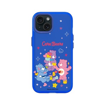 iPhone 15 Clear 激光藍 - Care Bears - 繪圖趣