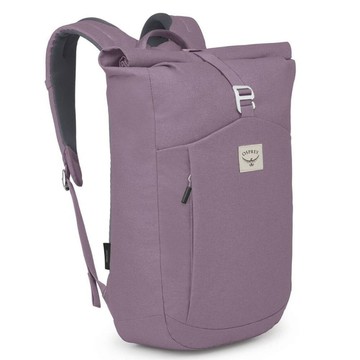 OSPREY Arcane Roll Top 輕量多功能捲蓋式後背包22L(固定防盜扣+前置拉鍊口袋)/可容16吋筆電/黃昏石楠紫