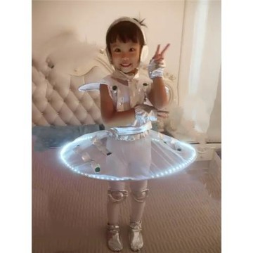 兒童科技感潮服走秀演出服宇航員太空人運動會機器新科幻舞蹈服裝