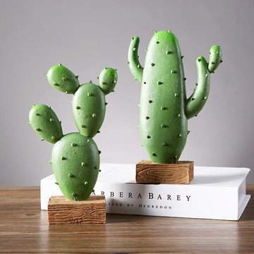 北歐風創意仿真仙人掌客廳仙人柱裝飾品辦公室桌面小擺件家居飾品