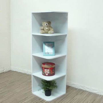 傢俱屋 四層轉角櫃/四層角落收納櫃/置物架/E1環保木板