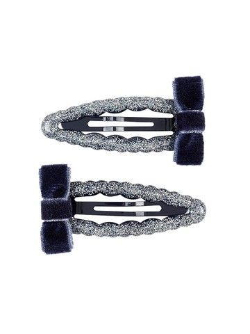 荷蘭 Souza 海軍藍蝴蝶絨布髮夾