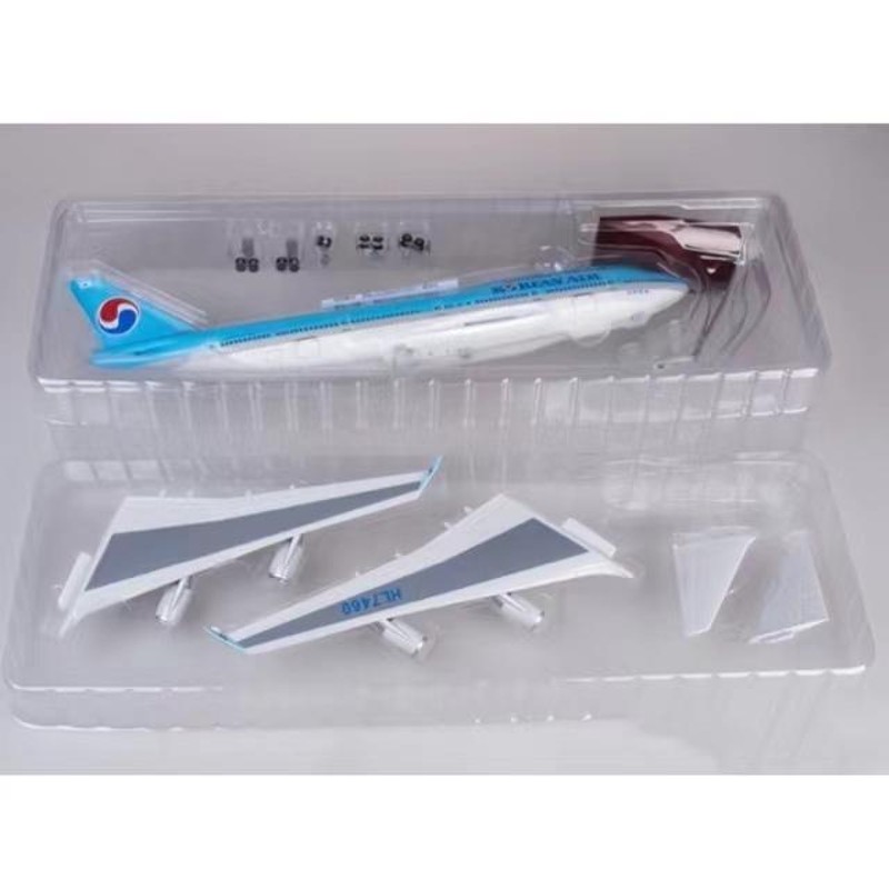 航空機模型 大韓航空 コリアンエアー B747 LED スタンド付き 1/150