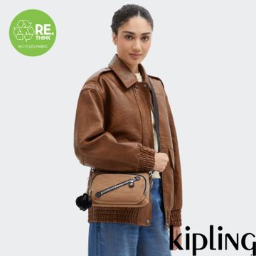 Kipling 淺棕色手提肩背兩用包-NEW MILOS