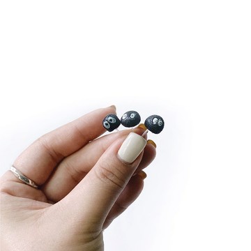 (現貨) 盆栽裝飾 迷你黑煤炭小精靈擺飾 隨機出不挑 微景觀插飾