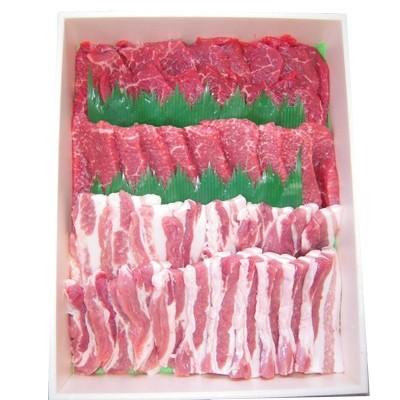 ふるさと納税 榛東村 上州牛肩・モモ焼肉:榛名ポークバラ焼肉セット(合計1kg)