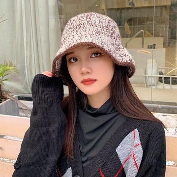 針織漁夫帽子女秋冬韓版潮牌百搭顯臉小保暖護耳日系小眾鐘型水桶