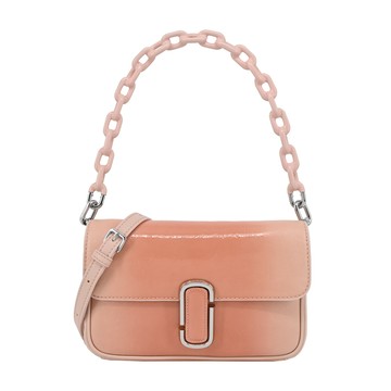 [平輸版] 【MARC JACOBS】THE SHADOW PATENT LEATHER 漆皮翻蓋手提/斜背兩用包(橘)真品平輸