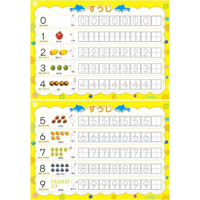 みぞなぞり 習字ボード数字 繰り返し練習ボード 知育玩具 書き順付練習