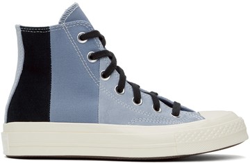 Converse 蓝色 Chuck 70 Patchwork Suede 高帮运动鞋
