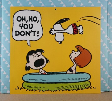 【震撼精品百貨】史奴比Peanuts Snoopy  超大卡片 黃 咖啡 震撼日式精品百貨
