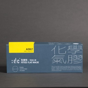 :dc :dc克微粒 奈米薄膜窄版口罩 (化學氣膠 12片/盒)
