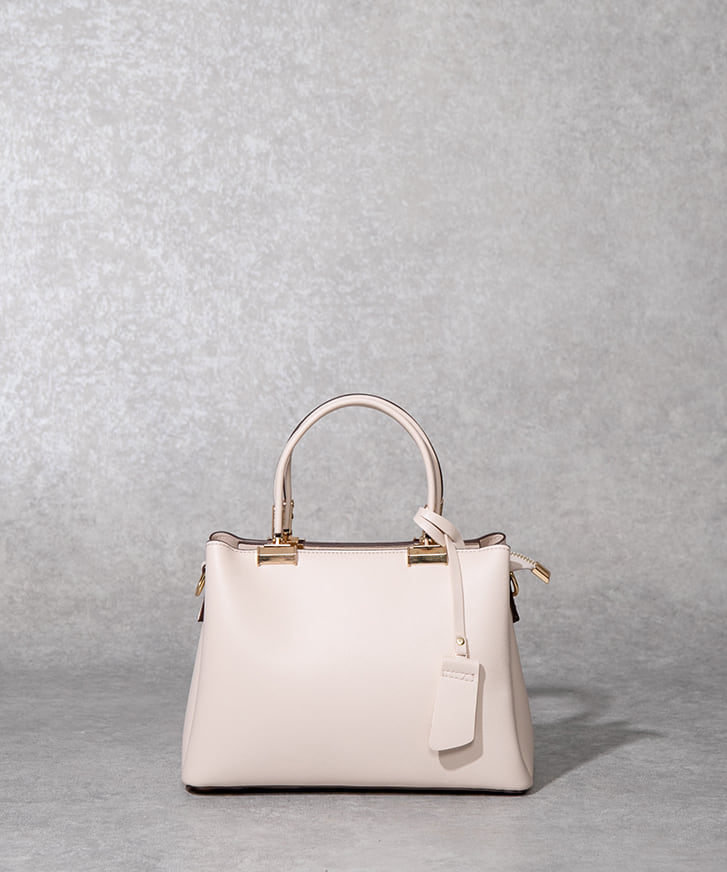 High-Line】ポイントゴールドシャーベットカラースクエアハンドバッグ